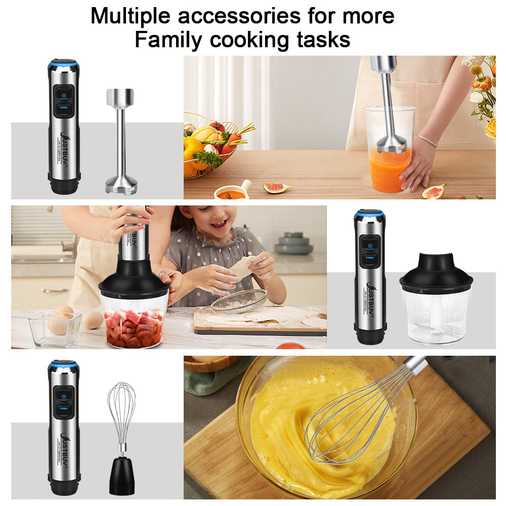 1500W High Power 4 in 1 Blender Set Household Multi-functional Cooking Stick Baby Food Supplement Machine Food Processor