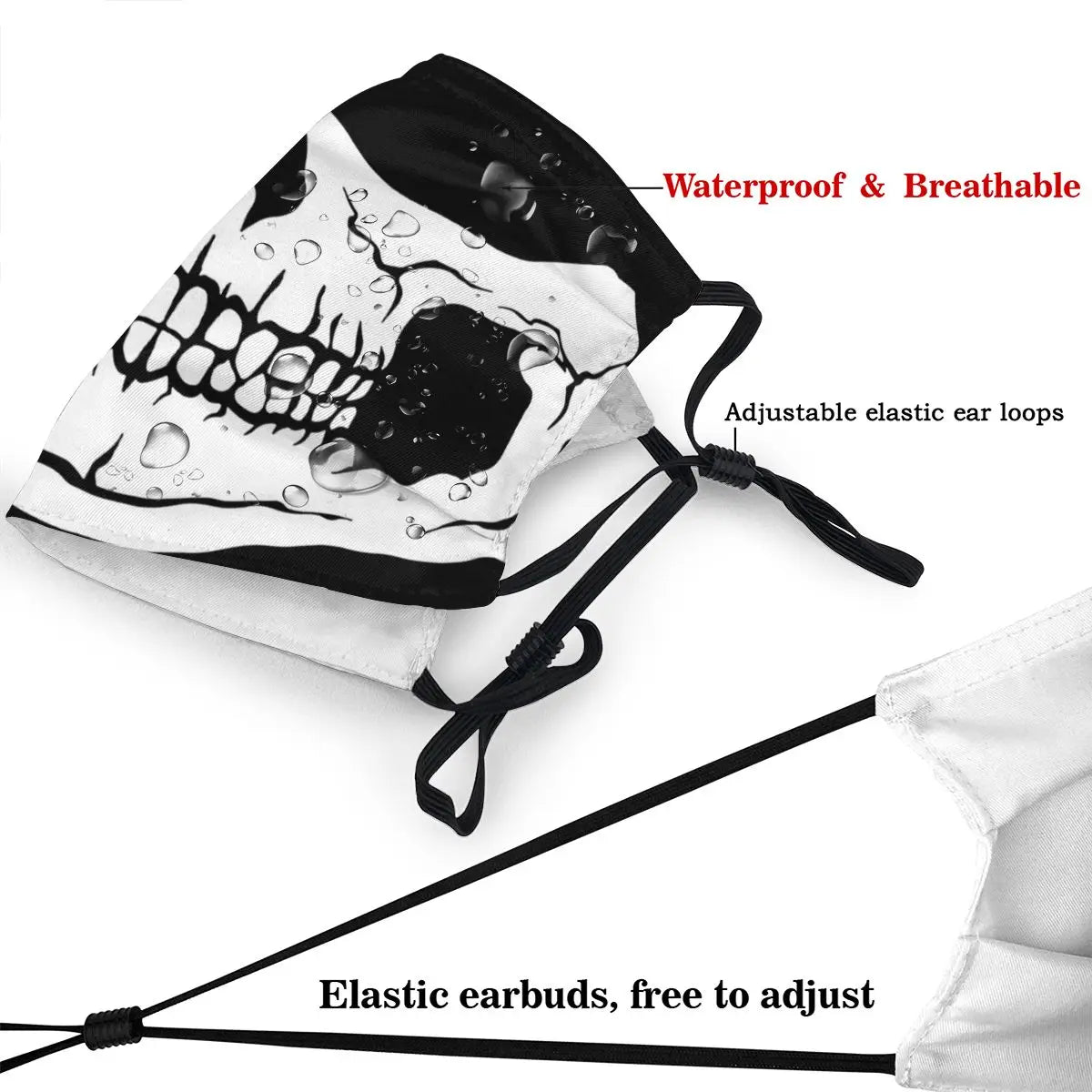 Protection's Mask Skull Funny Unisex Call of Duty World War Futuristic Shooter Game Washable Mask Protection Respirator Muffle