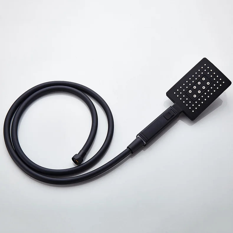PVC High Pressure Silver & Black Smooth Shower Hose For Bath Handheld Head Flexible 360° rotation