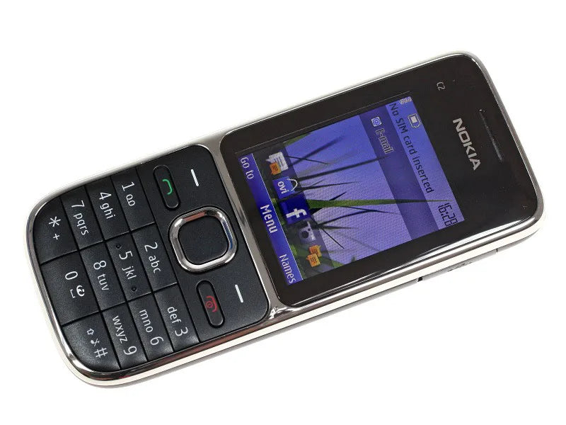 Nokia C2 C2-01 GSM Mobile Phone English&Hebrew Keyboard Support The Logo on Button Unlocked 2G 3G Cellphone used phone