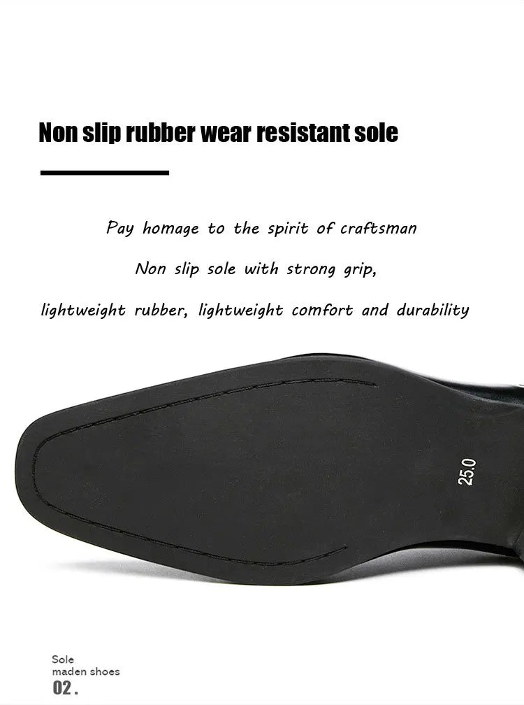 2024 Business New Fashion Men Dress Shoes Leather Men Wedding Oxford Shoes Lace-Up Office Suit Men's Casual Shoes Luxury Formal