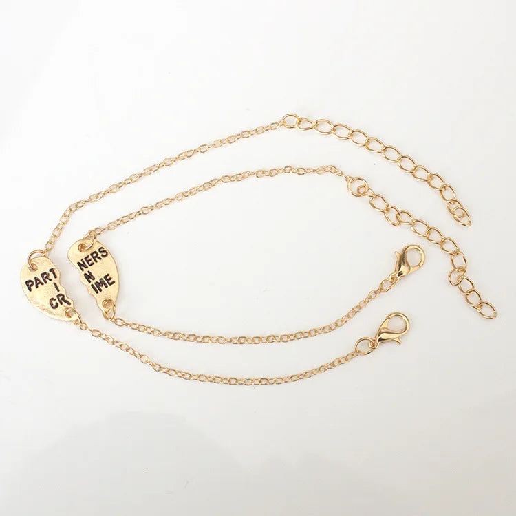 2018 New Fashion Simple Personality Bileklik Ecg Figure Lightning Bracelet Couple Heartbeat Frequency Bracelet Pulseras Mujer