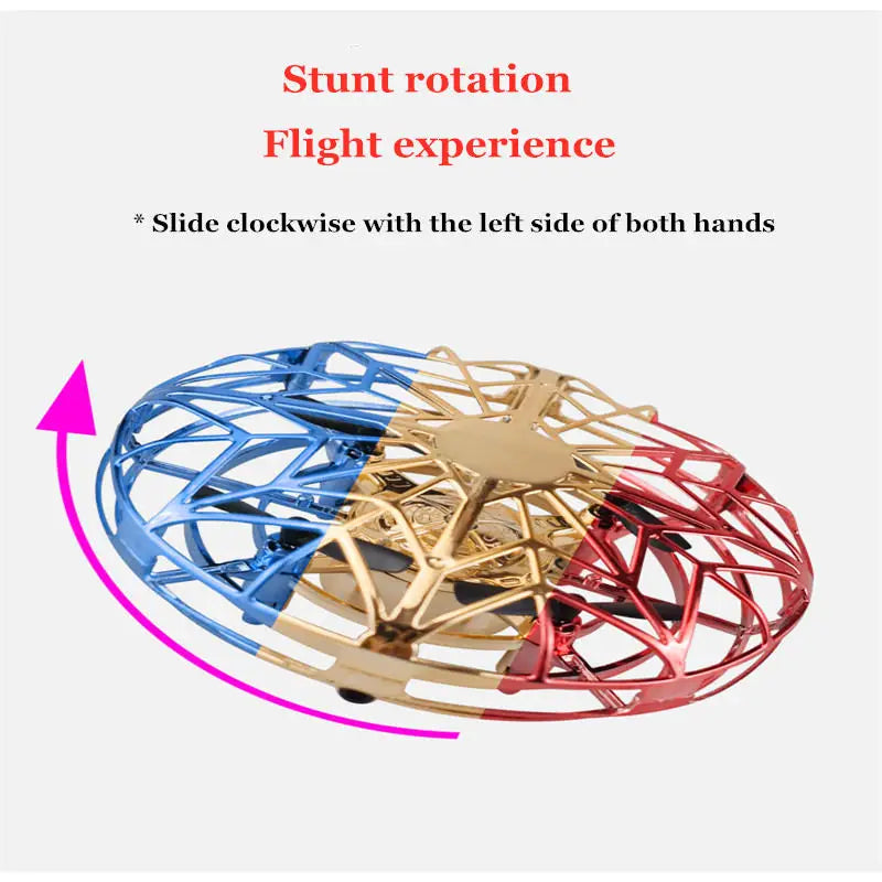 Colorful Anti-collision Flying Helicopter Magic Hand UFO Ball Aircraft Sensing Mini Induction Drone Kids Electric Toy Gift