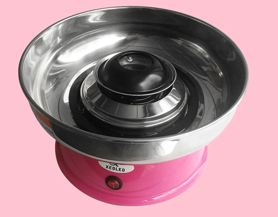 XEOLEO Candy Floss Machine Mini Electric DIY Sweet Cotton Candy Maker For Cotton Candy Sweet Floss Food Processors Machine Kids
