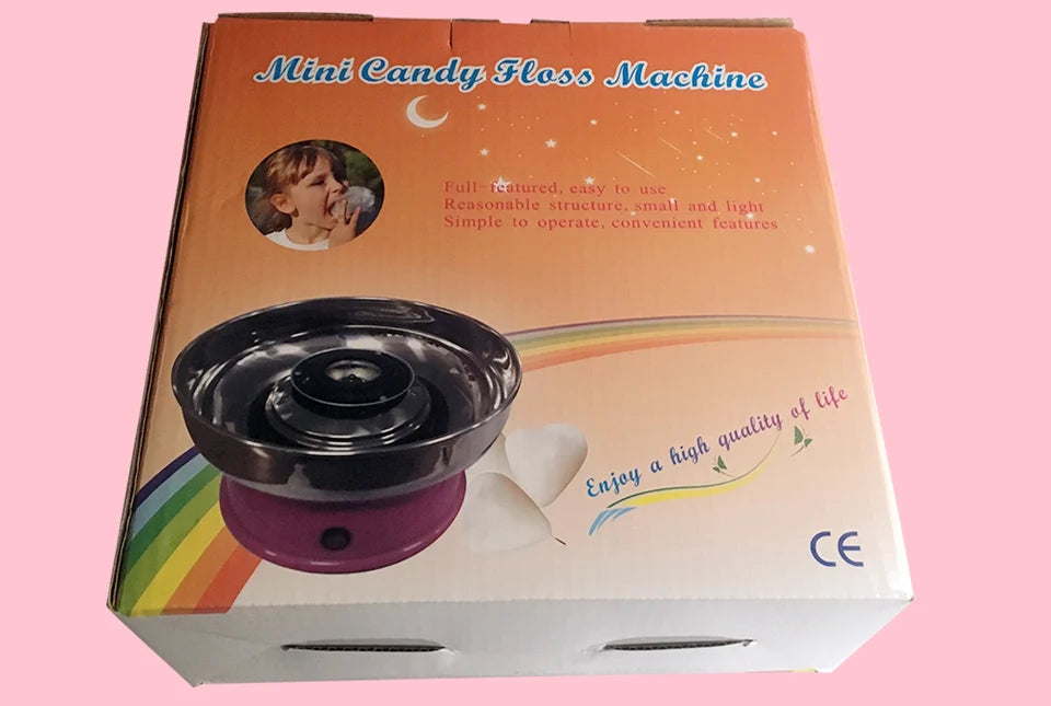 XEOLEO Candy Floss Machine Mini Electric DIY Sweet Cotton Candy Maker For Cotton Candy Sweet Floss Food Processors Machine Kids