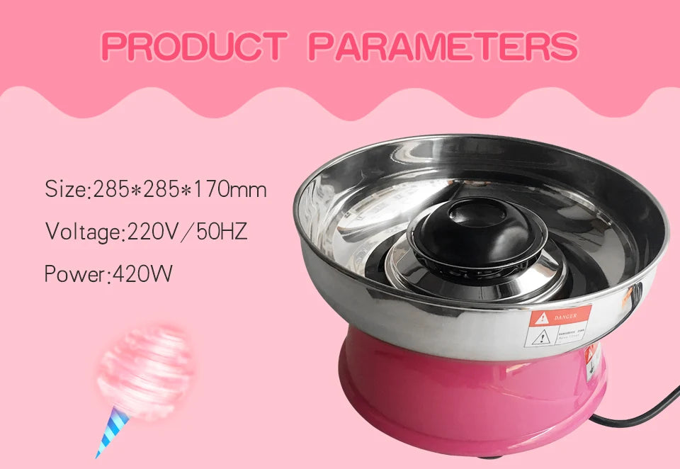 XEOLEO Candy Floss Machine Mini Electric DIY Sweet Cotton Candy Maker For Cotton Candy Sweet Floss Food Processors Machine Kids