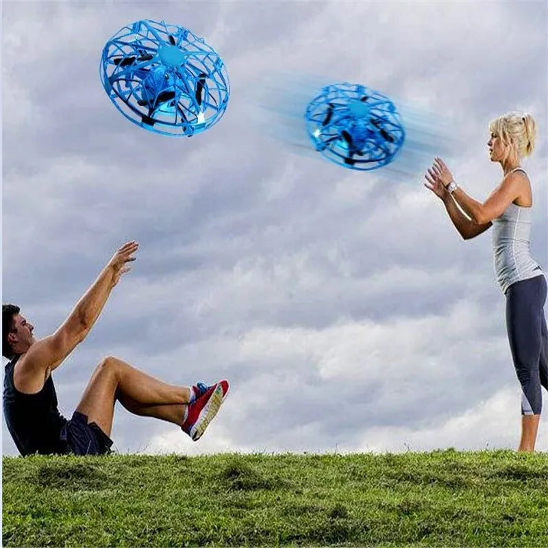 Colorful Anti-collision Flying Helicopter Magic Hand UFO Ball Aircraft Sensing Mini Induction Drone Kids Electric Toy Gift