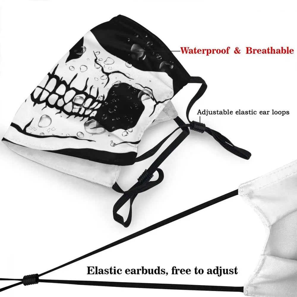 Protection's Mask Skull Funny Unisex Call of Duty World War Futuristic Shooter Game Washable Mask Protection Respirator Muffle