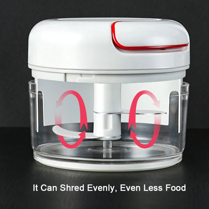 High Quality Garlic Crusher Mini Vegetable Chopper Meat Grinder Mincer Press for Ginger Nuts Pepper Onion Manual Food Processor