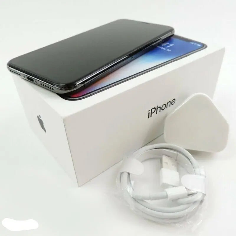 Unlocked Original iPhone X 4G IOS LTE CellPhone 64GB/256GB ROM 5.8" A11 Bionic Chip Hexa Core FACE ID iphone x Mobile Cell Phone