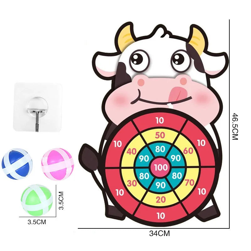 Toddler Educational Toys for Kids Children's Dart Board Games Indoor Outdoor Party Play Sports Games Dartboard with Sticky Balls