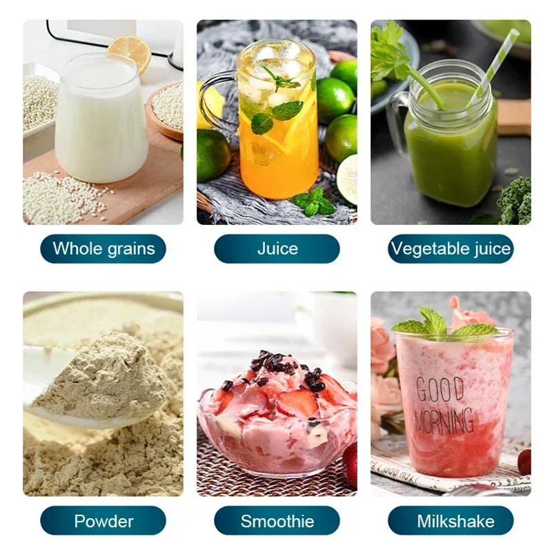 Heavy Duty Commercial Grade Blender 2000W Mixer Juicer Fruit Food Processor Ice Smoothies Blender Juice Crusher EU/UK/US Plug