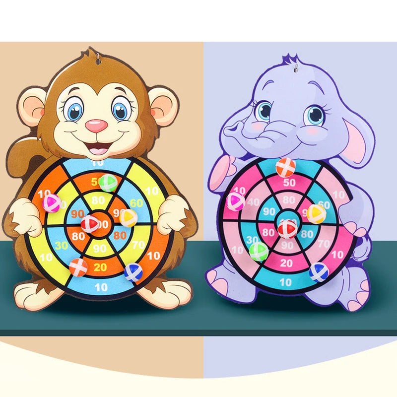 Toddler Educational Toys for Kids Children's Dart Board Games Indoor Outdoor Party Play Sports Games Dartboard with Sticky Balls