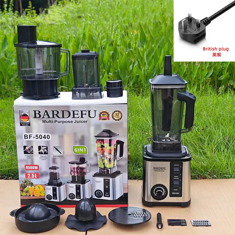 Table Blender Mixer Juicer Smoothie Maker 6in1 3L Container Food Processor BlenderMixer for Ice Nut Fruit Multi funtion
