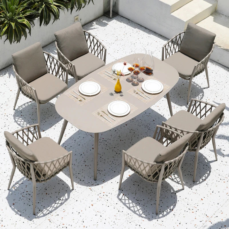High quality Outdoor Natural Rattan Furniture Popular Garden Furniture Chair and Table Outdoor furniture Sets