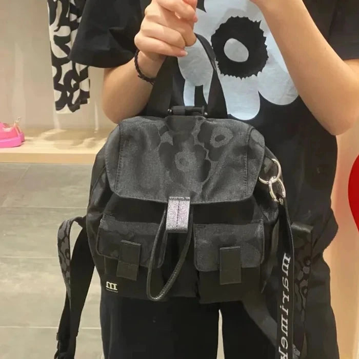Niche Marim * large capacity women's backpack computer waterproof nylon travel bucket bag
