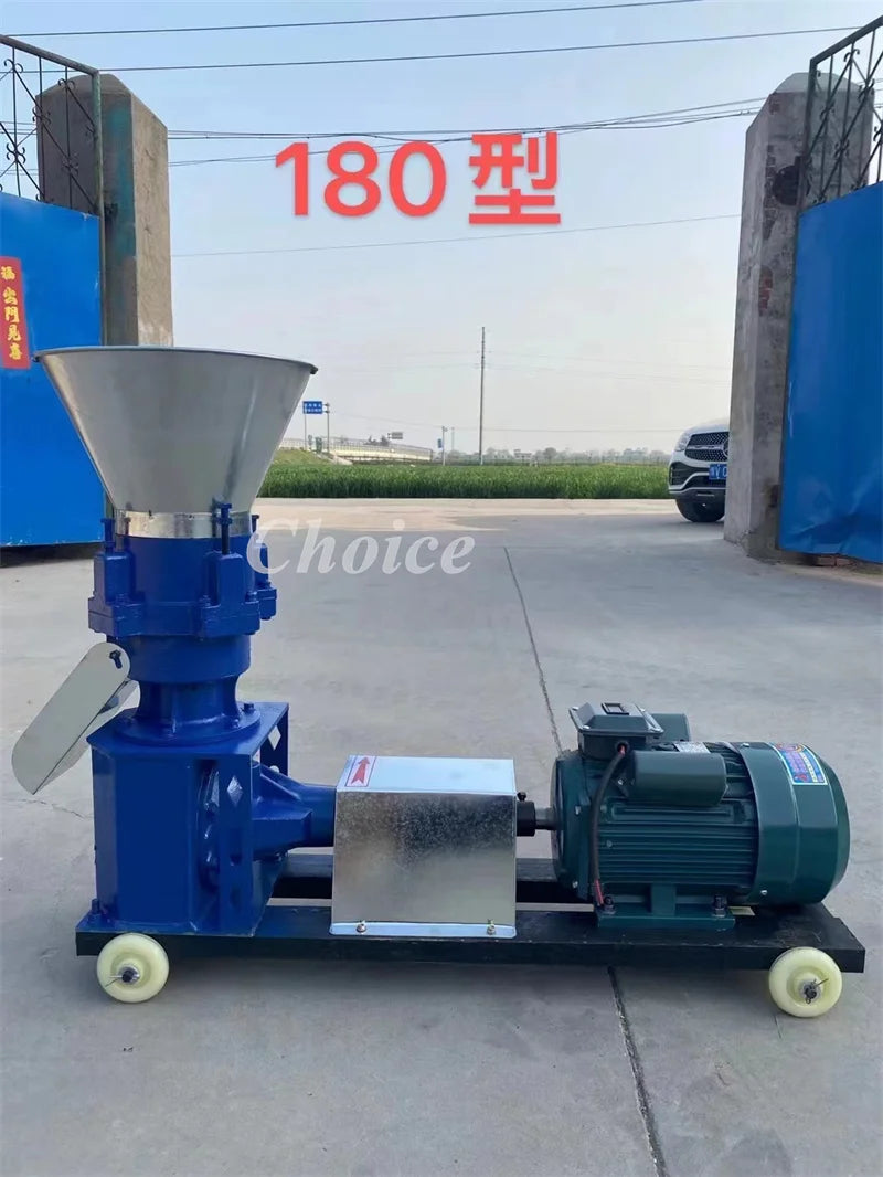 Hot Sale Poultry Chicken Feed Production Grinding Machine Animal Fish Food Processing Cattle Pig Sow Feed Pellet Making Machine