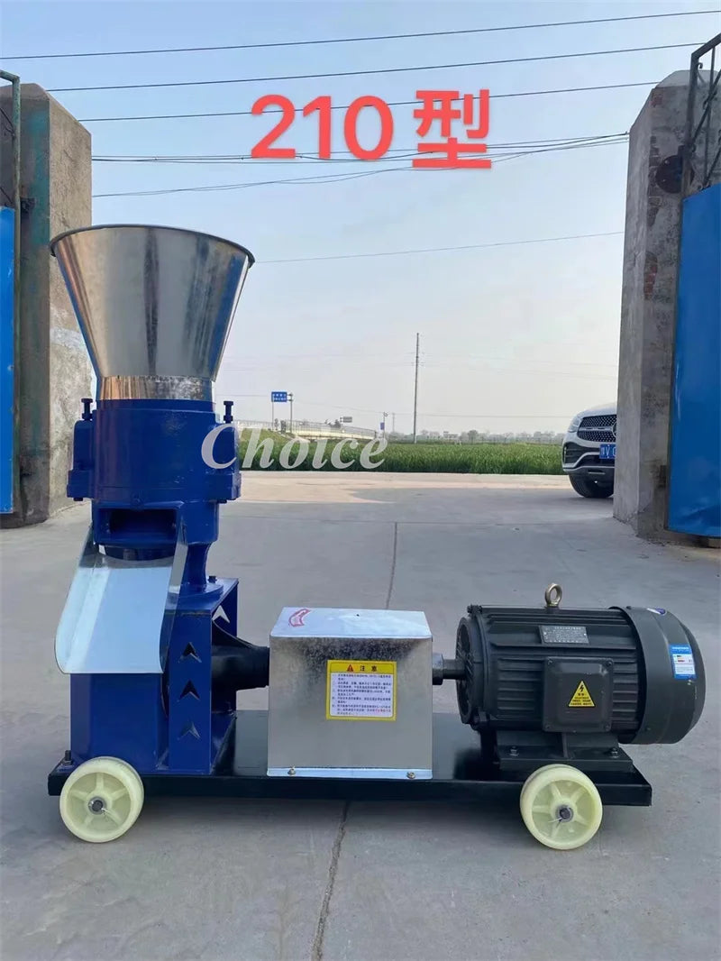 Hot Sale Poultry Chicken Feed Production Grinding Machine Animal Fish Food Processing Cattle Pig Sow Feed Pellet Making Machine