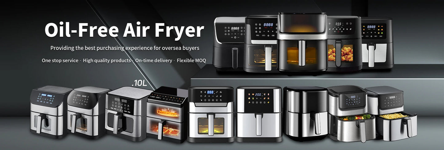 Smart Digital Control Air Fryer Oven Large Capacity without Oil 9L Multi-function Electric Air Fryer