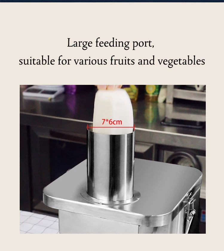 ITOP EVEC Electric Vegetable Cube Cutting Machine Fruit Slicer Cutting Strip Dice Food Processor With 5 Blades