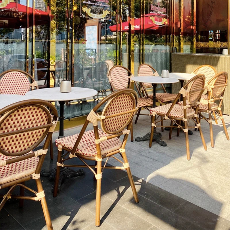 Retro Rattan Garden Furniture Sets Waterproof Nordic Natural Balcony Garden Furniture Sets Adult Moving Tuinmeubelen Decorations