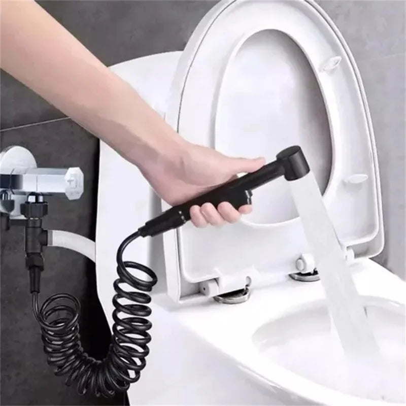 1.5/2m Telephone Line Style Spring Flexible Shower Hose Water Plumbing Toilet Bidet Sprayer Gun Connect Pipe Bathroom Accessorie