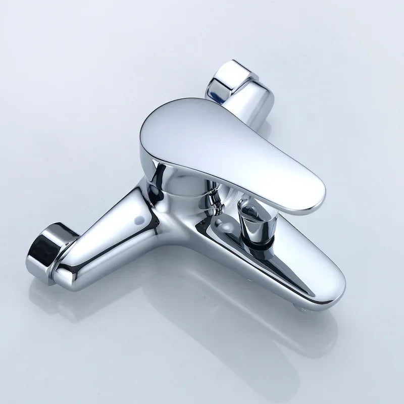 Wall Mounted Brass Shower Faucet Mixing Valve Bathroom Hot Cold Water Mixer Tap Bathroom Combination Water Mixer Bathtub Faucet