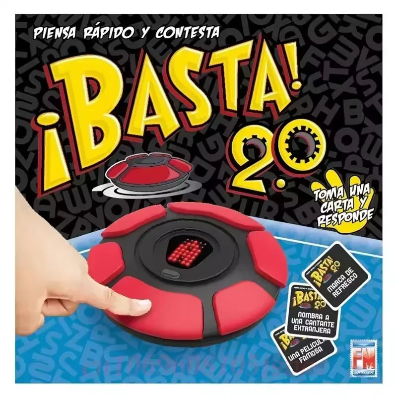 NewBasta 2.0 Board Game Spanish Version Quick Thinking Full Letters English Travel Games Gifts Fast-paced Family Gathering Toys