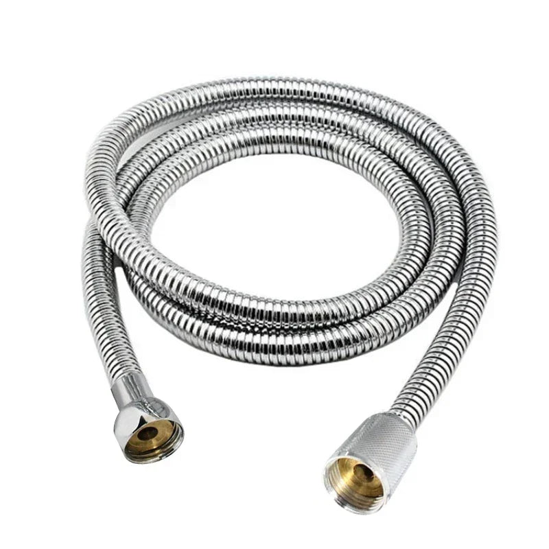 Shower Hose Steel Flexible Shower Hose Long Bathroom Shower Water Hose Extension Plumbing Pipe Pulling Tube Bathroom Accessories