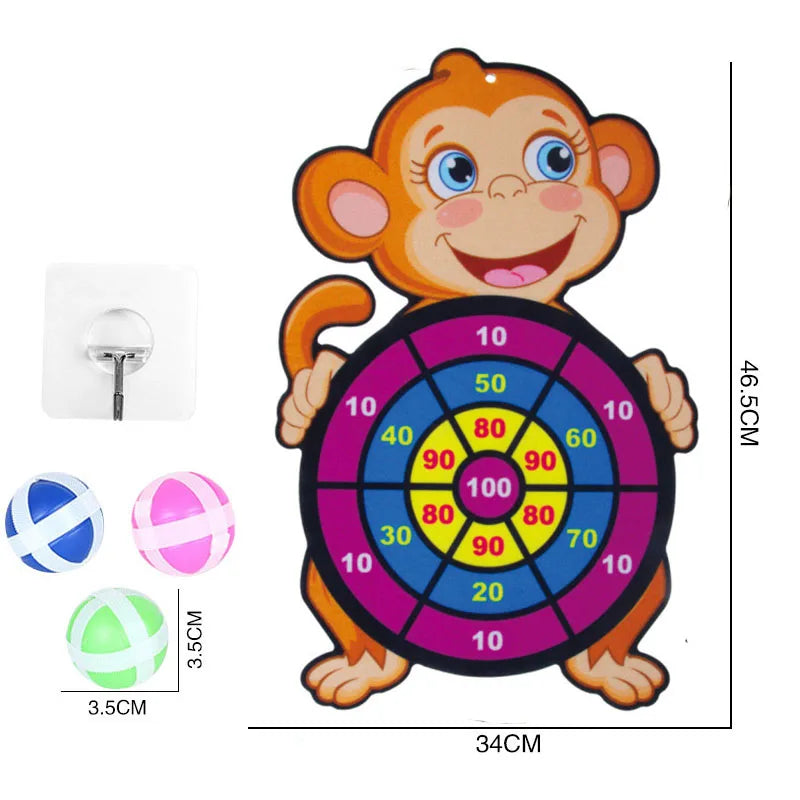 Toddler Educational Toys for Kids Children's Dart Board Games Indoor Outdoor Party Play Sports Games Dartboard with Sticky Balls