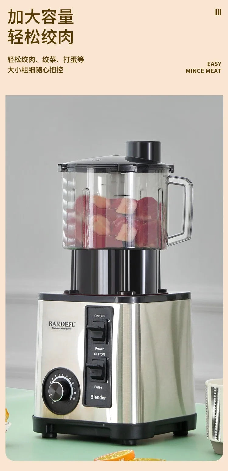 Table Blender Mixer Juicer Smoothie Maker 6in1 3L Container Food Processor BlenderMixer for Ice Nut Fruit Multi funtion