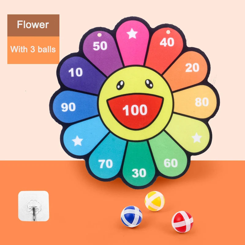 Toddler Educational Toys for Kids Children's Dart Board Games Indoor Outdoor Party Play Sports Games Dartboard with Sticky Balls