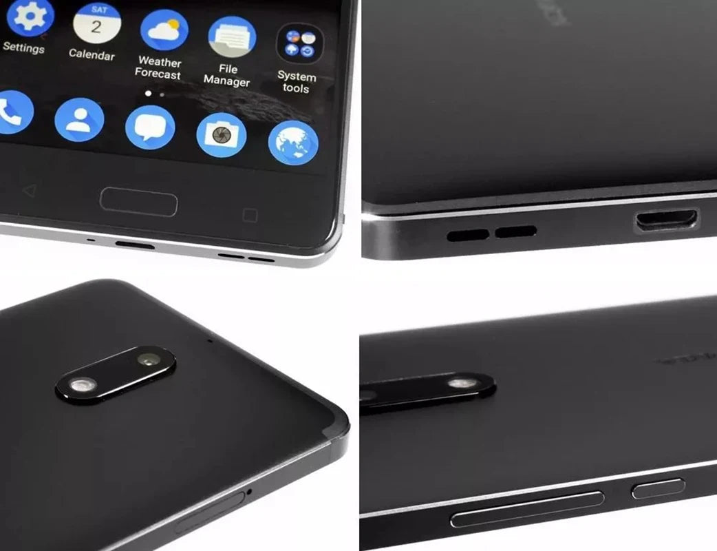 Nokia 6 Smartphone Full Screen Dual SIM 4G Black 4+64G Senior Phone Nokia 6 Cheap Phone Used Phone