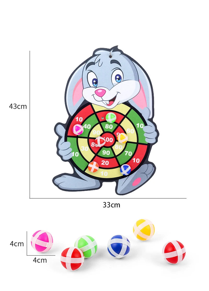 Toddler Educational Toys for Kids Children's Dart Board Games Indoor Outdoor Party Play Sports Games Dartboard with Sticky Balls