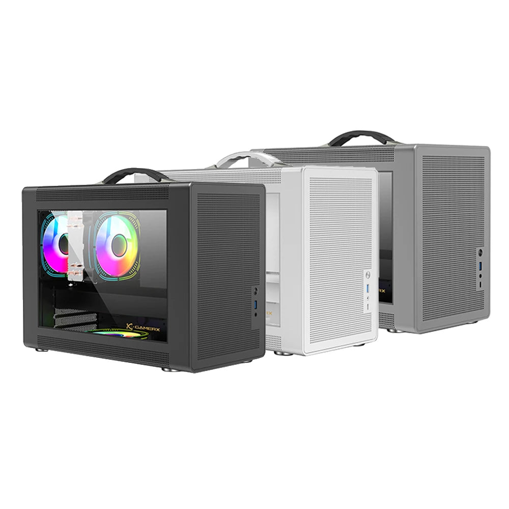 Power Train P60 Desktop MATX Case Handheld Portable Mesh Version PC Small Chassis Supports 350mm Graphics Card Type-C Interface