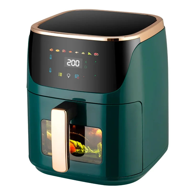 10L Shenhua Smart Air Fryers Large-capacity Household Multi-functional Smart Oil-free Smokeless Electric Oven Air Fryers 220V