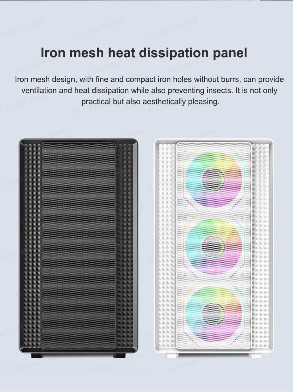 Power Train N1 MATX Desktop Case Vertical Glass Side Transparent Host Shell Support 360 Water-Cooled 420MM Graphics Card