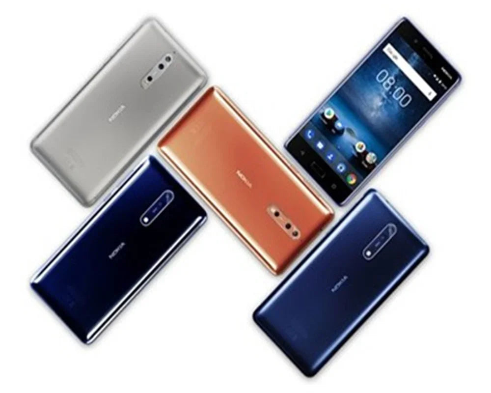 Nokia 8 Smartphone 4G SmartPhone CPU Qualcomm Snapdragon 835 Battery capacity 3090mAh 13MP Cameraoriginal used phone