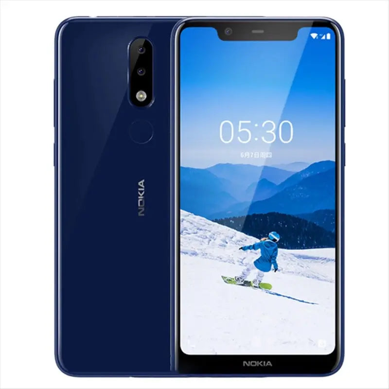 Nokia X5 Smartphone Photo Mobile Android Global Older Machine LTE Version Fingerprint Used phone