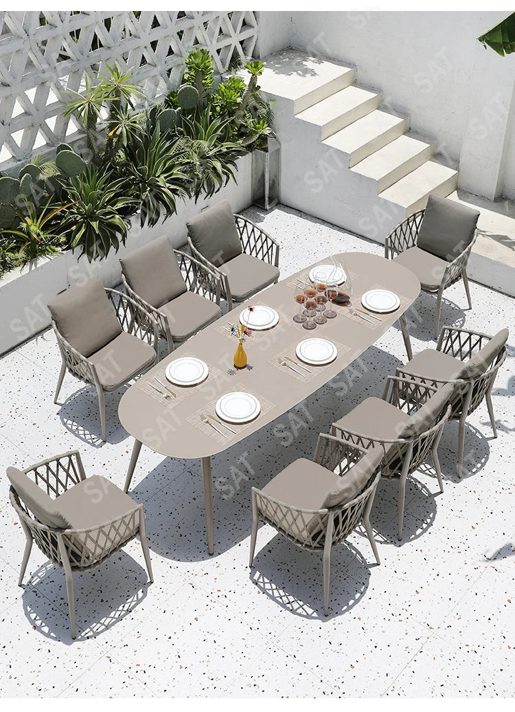 High quality Outdoor Natural Rattan Furniture Popular Garden Furniture Chair and Table Outdoor furniture Sets