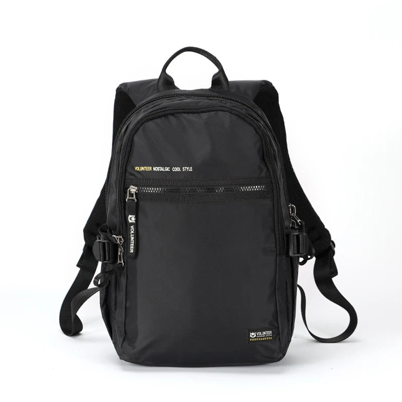 Volunteer Backpack for Men 2023 New Fashionable Large Capacity High Quality Laptop Waterproof Travel Casual Bags1801-08