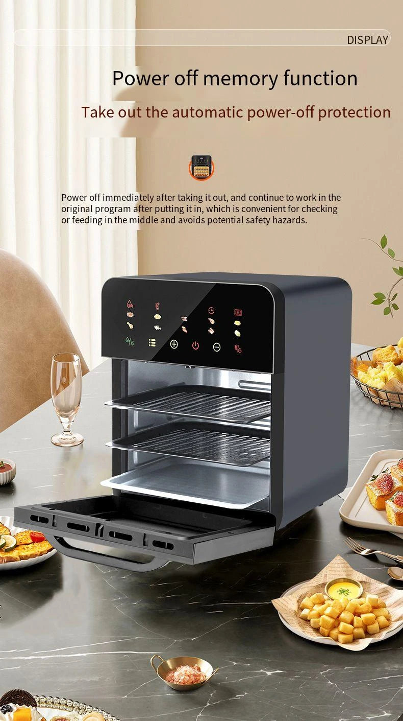 Smart 20L Air Fryer Oven Digital Support Customized Service Hot Deep Fryer Oven with Observation Window