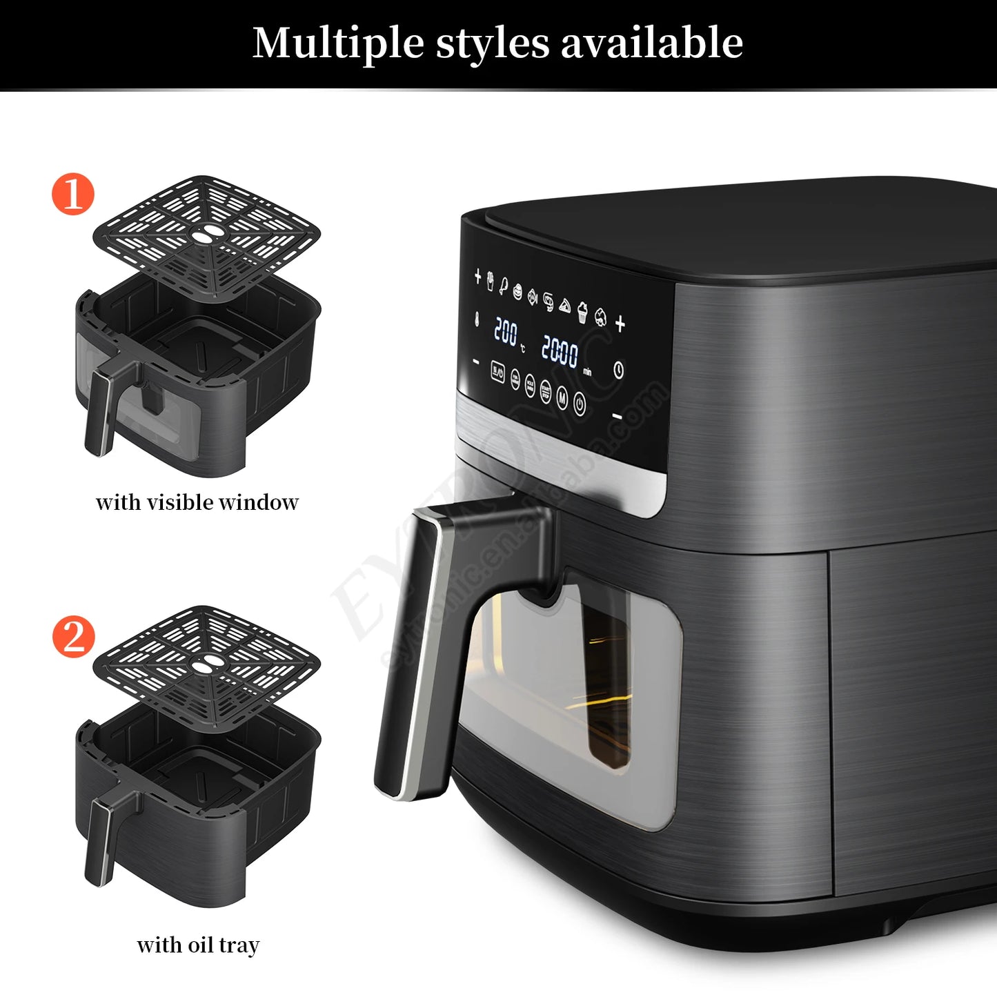 Smart Digital Control Air Fryer Oven Large Capacity without Oil 9L Multi-function Electric Air Fryer
