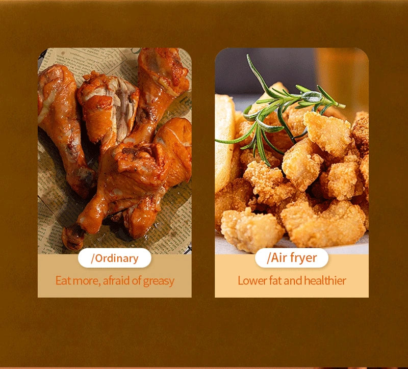 15L Large Multifunction Digital Air Fryer Without Oil Electric Oven, Dehydrator, Oven Touch Screen Fryer Viewable Window