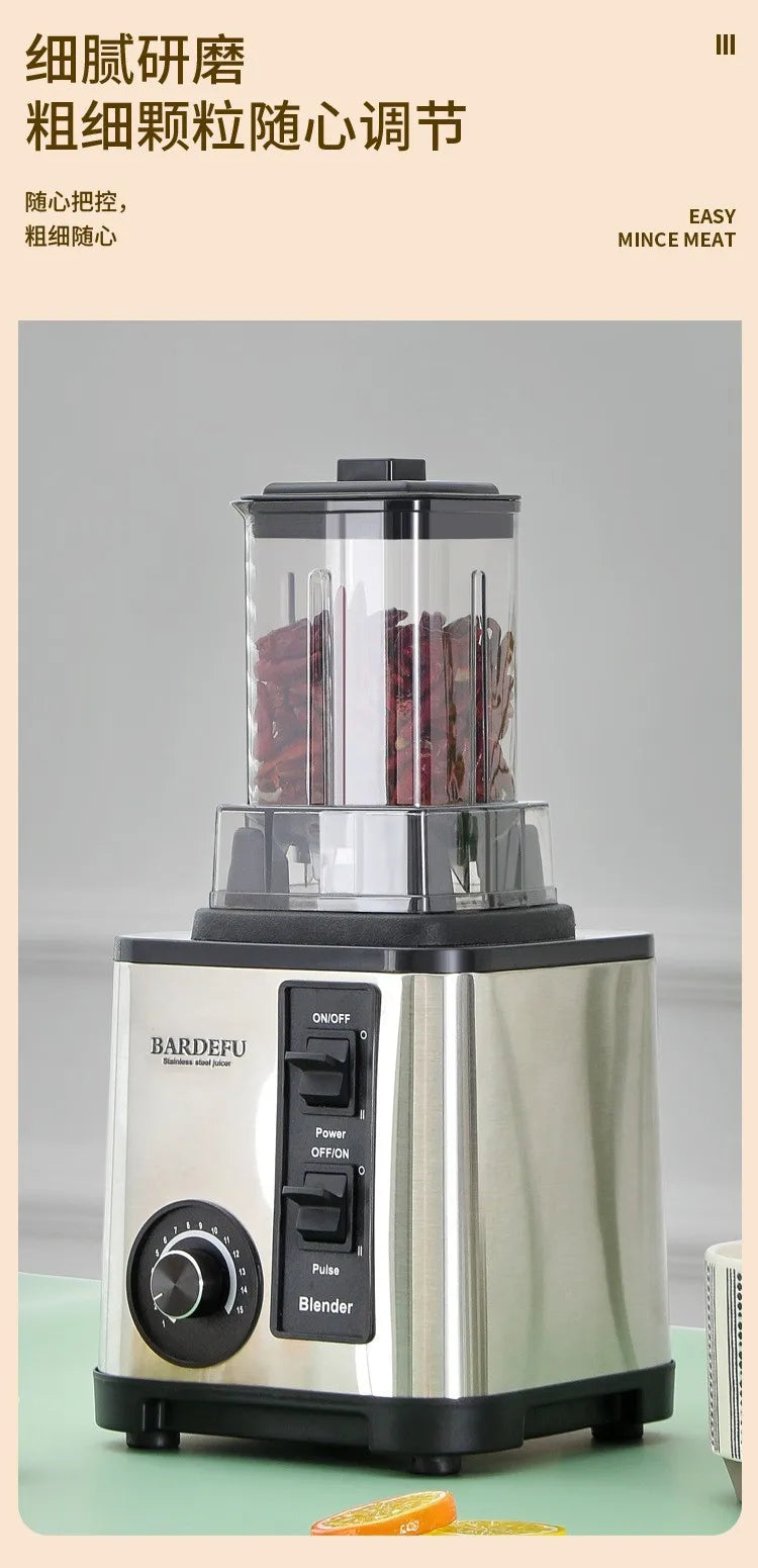 Table Blender Mixer Juicer Smoothie Maker 6in1 3L Container Food Processor BlenderMixer for Ice Nut Fruit Multi funtion