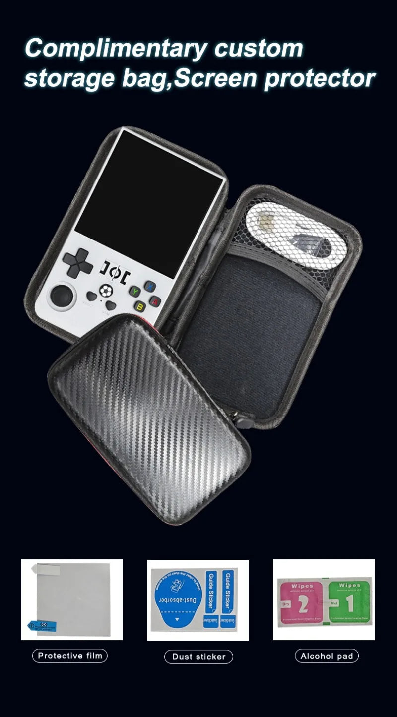 R36MAX 128G Retro Handheld Game Console Linux System 4.0 Inch IPS Screen Portable Video Player Dual Joystick 64G Games Kids Gift