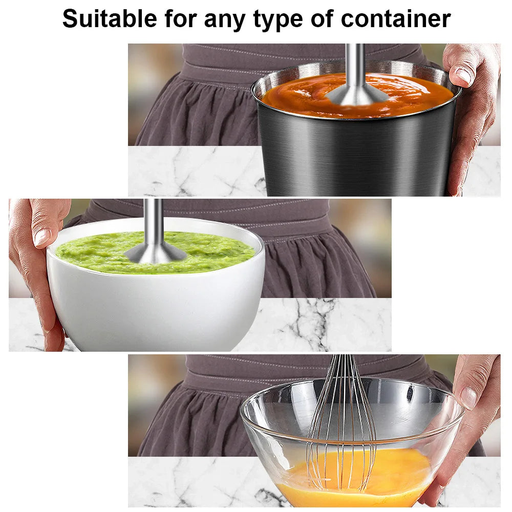 1500W High Power 4 in 1 Blender Set Household Multi-functional Cooking Stick Baby Food Supplement Machine Food Processor