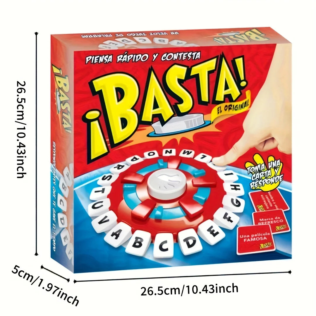 Board Game Spanish Version Fast Paced Family Board Game Quick Thinking Letter The Children Puzzle Learn española Juegos De Mesas