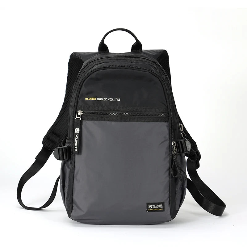 Volunteer Backpack for Men 2023 New Fashionable Large Capacity High Quality Laptop Waterproof Travel Casual Bags1801-08