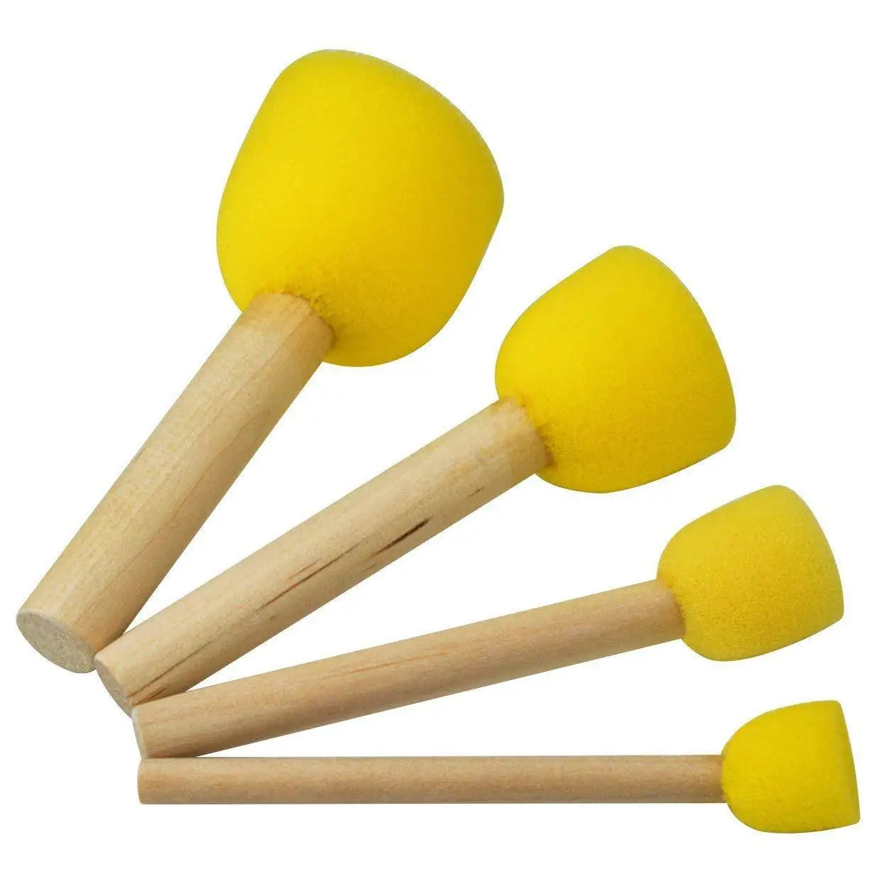4Pcs Kids Painting Sponge Kids Early Learning Sponge Painting Kit Child Paint Set 30 Pieces Sponge Drawing Shapes Paint Brushes